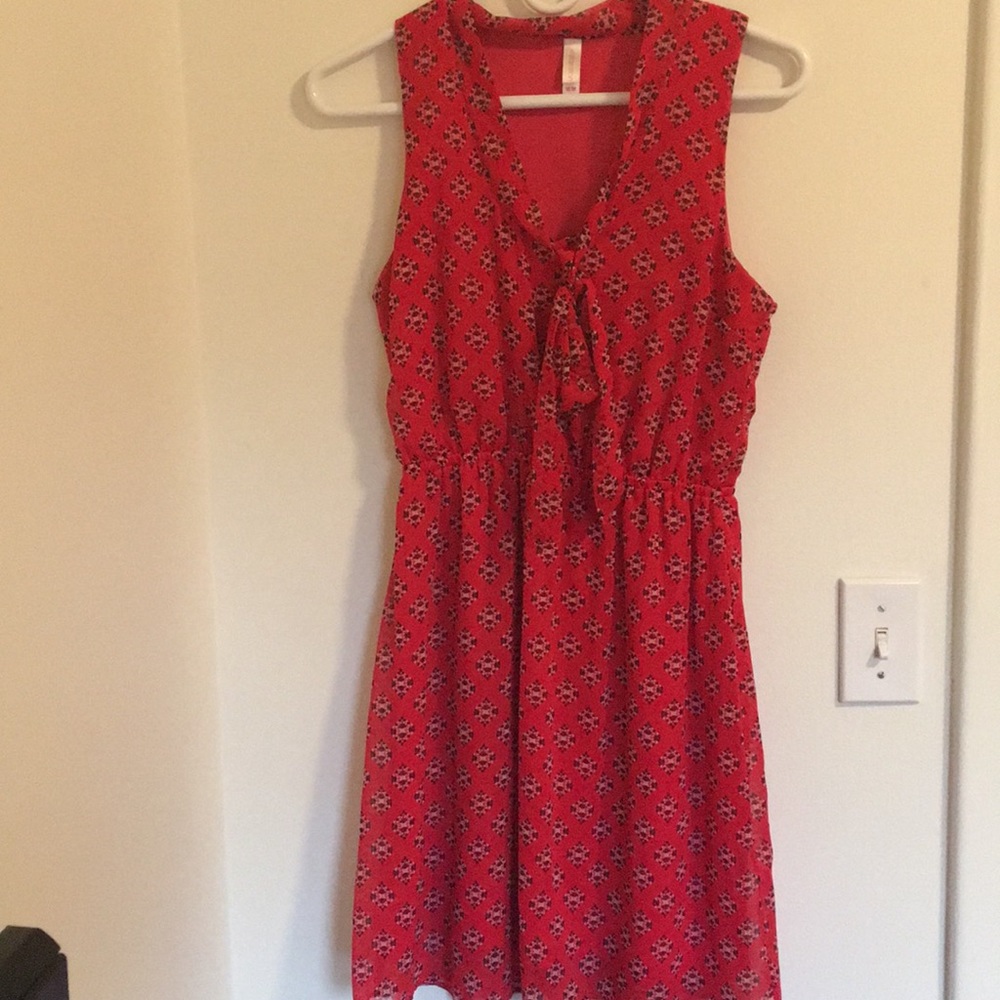 Sweet little peach patterned dress